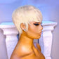PangDongLai Short Layered Pixie Cut Wigs for Black Women Pixie Cut Human Hair Wigs for Women10A Daily Use Hair Chic Elegent Brazilian Virgin Straight Human Hair (613)