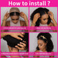 Aiterina Headband Wig Deep Wave Human Hair Wigs Virgin Hair Wigs 14 Inch None Lace Front Wigs For Black Women Deep Wave Machine Made Wigs Natural Color