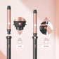 Wavytalk 5 in 1 Curling Iron Set with Curling Brush and 4 Interchangeable Ceramic Curling Wand (0.35"-1.25”), Instant Heat Up, Dual Voltage Hair Curler