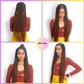 Wow Braids Box Braid Wig - Knotless Braided Wigs for Black women, with 360 glueless Full Swiss Lace Cap, & Human Baby Hair Frontal, Synthetic Long Neat African Handmade Braiding - 36 inch/Brown