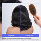 FASCARA Wig Human Hair 13x4 Lace Frontal Body Wave HD Transparent Lace Front Wigs Human Hair 180% Density Pre Plucked with baby hair Glueless Short Wigs for Women Natural Color 12 Inch