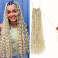 Boho Crochet Braids Pure Protein Fiber Close to Human Hair 24 Inch Goddess Box Braid with Soft Curls Bohemian Braids Crochet Hair for Black Women (24Inch,613)