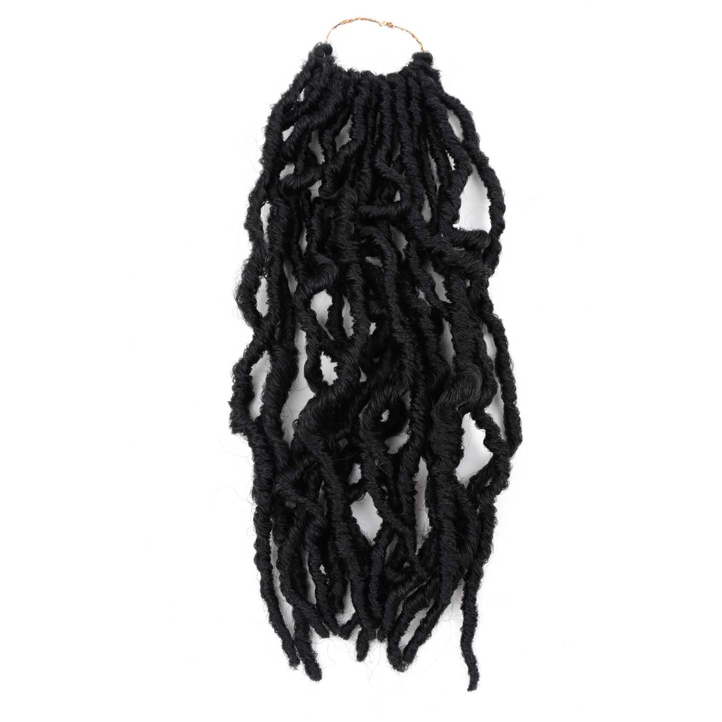 6 Packs Soft Locs Crochet Hair Pre Looped Faux Locs Crochet Braids Goddess Locs Dreadlocs Synthetic Hair For Black Women (1B, 12 Inch (Pack of 6))
