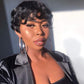 RUISENNA Short Human Hair Wigs Curly Pixie Cut Wigs for Women Glueless Remy Brazilian hair Wig Short Black Curly Wigs