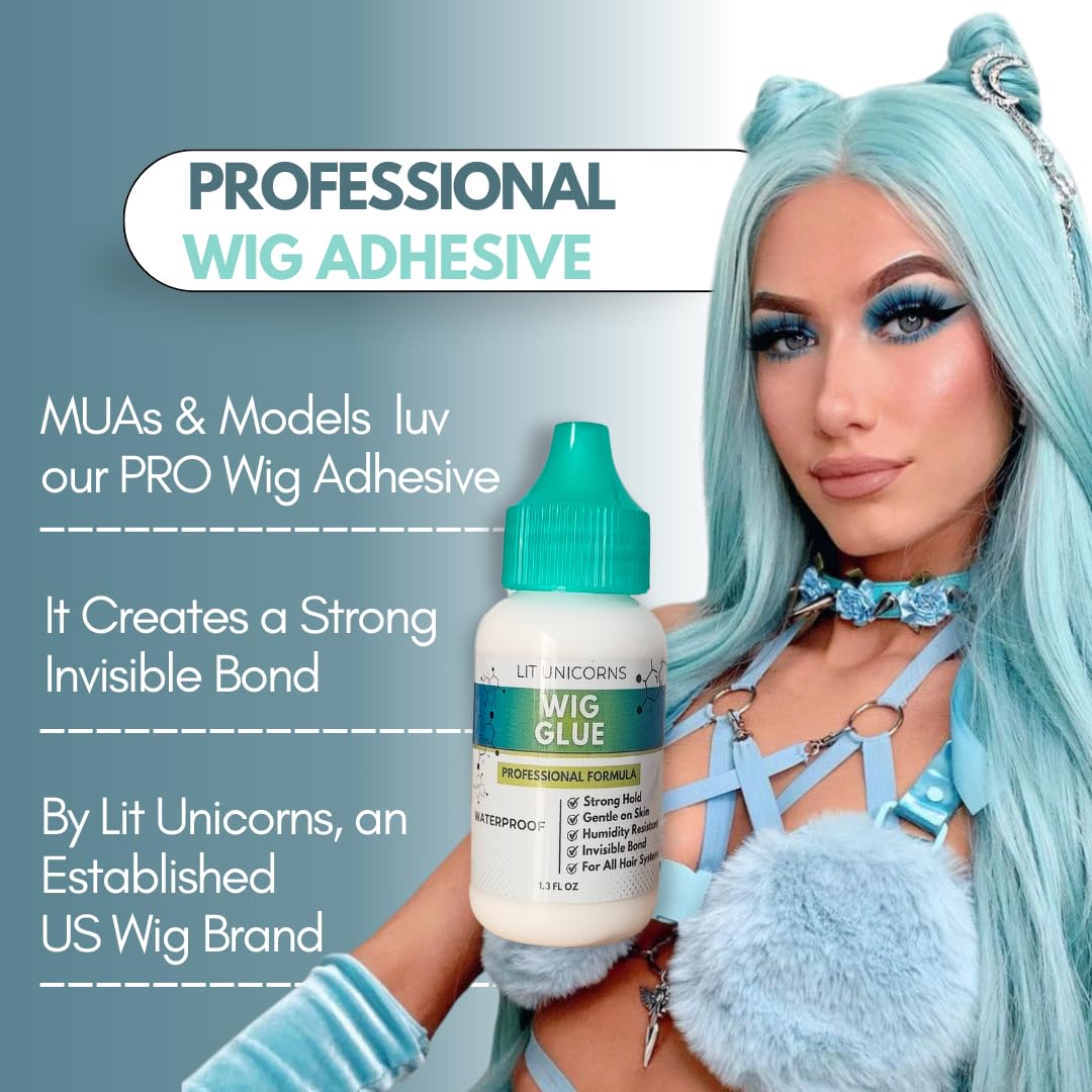 Lit Unicorns Wig Refresher DUO & Wig Glue Bundle.