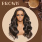 KLAIYI 13x4 Pre Everything Lace Front Chocolate Brown With Highlights Loose Body Wave Wig Human Hair Pre Cut Lace Pre Bleached Bye Bye Knots Pre Plucked Ombre Glueless Wear Go Wig Ready to Wear 26Inch