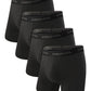 BAMBOO COOL Men's Ultra Breathable Underwear,No Riding Up Boxer Briefs with ComfortFlexible Waistband,Multipack
