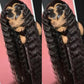 SISIFIRE Wigs for Black Women 13x6 Water Wave Lace Front Wigs Synthetic HD Lace Front Wig Natural Hairline Pre Plucked Glueless Wet and Wavy Lace Front Curly Wigs