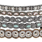 Teenitor 5pcs Hairbands for Women, 5 Rhinestone Beaded Headbands, Head Bands for Women's Hair Fashionable Handmade Crystal Beaded Elastic hairbands, 20-26.8"(51-68cm), 1 Count (Pack of 5), HAIRBAND