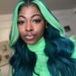 SISIFIRE Highlight Long Deep Wave Wigs for Women Long Curly Small Lace Front Wig Synthetic Heat Resistant Fiber Middle Part Wigs for Halloween Cosplay Christmas Wigs