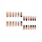 RTKHFZE Xl Press on Nails Long Square Fake Nails French Tip Glue on Nail with Designs Nails Charm and Rhinestones False Acrylic Nails Full Cover Stick on Nail for Women Nail Decorations