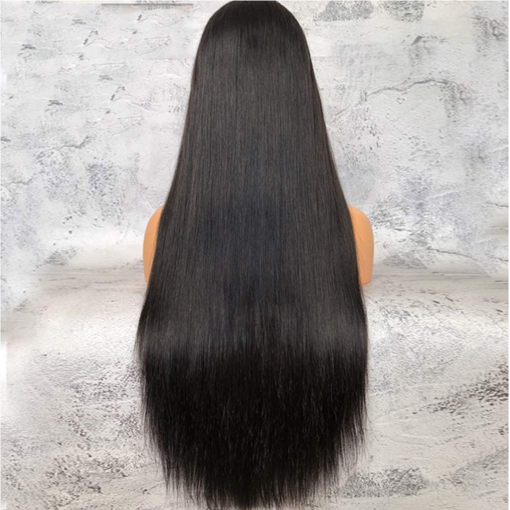 Rapidsflow® 100% Human Hair Swiss Full Lace Wig For Women Remy Human Hair Straight 150% Density Full Lace Wigs for Black Women(30 inch)(Free 2 Wig Cap + Carry Pouch)