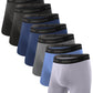 BAMBOO COOL Men's Ultra Breathable Underwear,No Riding Up Boxer Briefs with ComfortFlexible Waistband,Multipack