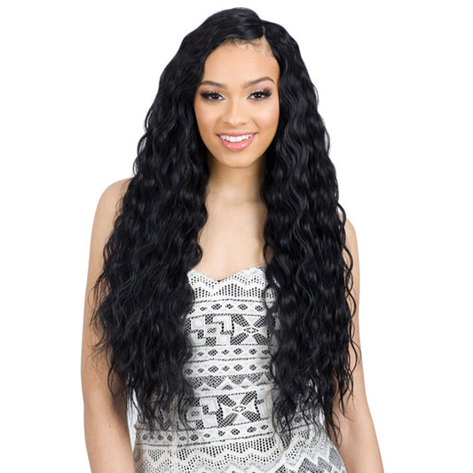 Shake-N-Go Organique Synthetic Weave Hair Extension - BREEZY WAVE 24" (1 Jet Black)