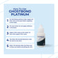 GHOSTBOND Platinum Water Resistant Wig Glue for Extreme Heat - 1.3oz - Hair Replacement Adhesive for Poly and Lace Wigs. Invisible Bonding Hair Adhesive - Strong Hold Lace Front Glue
