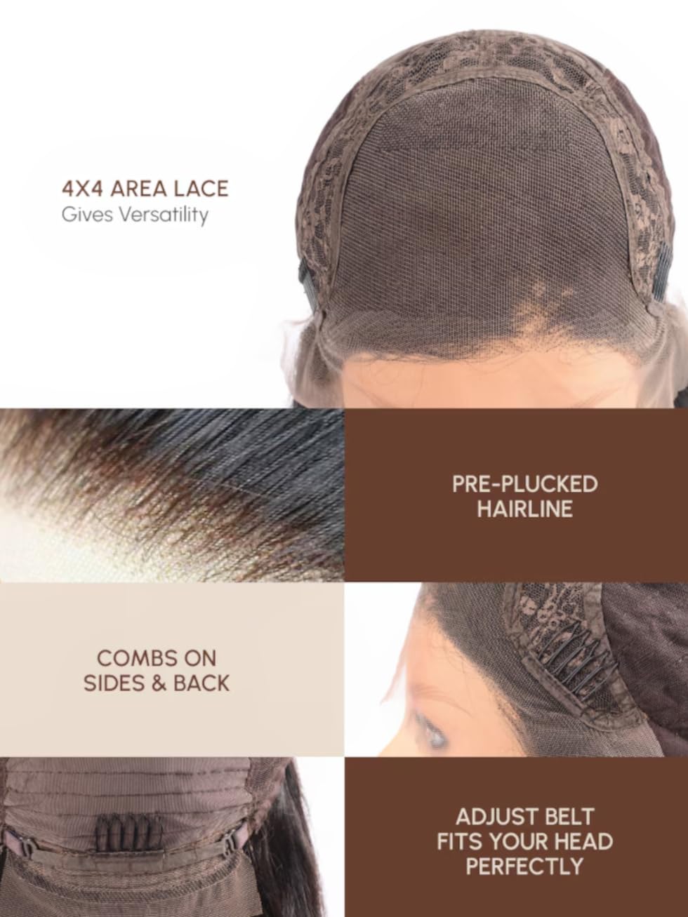 UNICE 12 inches Short Bob Wig human Hair with Blow Out Bangs 4X4 Lace Glueless Wigs Human Hair Pre Plucked Bleached Knots Pre Cut Lace Ready to Wear Wig