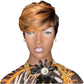 FCHW Short Ombre Hair Wigs For Black Women African American Women Wigs Synthetic Short Wigs For Black Women