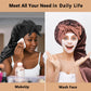 2pcs Long Satin Bonnets with Tie Band, Large Braid Bonnet Silky Hair Cap for Locs Women Sleeping, E