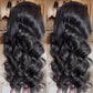 SISIFIRE Deep Wave Lace Front Wigs 13x4 Body Wave Lace Front Wigs for Women Synthetic HD Lace Front Wig Pre Plucked Natural Hairline Glueless Frontal Wigs for Women