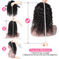 Celiarita Ombre Headband Wig Human Hair Deep Wave 16 Inch Dark Burgundy None Lace Front Wigs Glueless #1B/99J Deep Curly Wave Human Hair Headband Wig Attached Half Wigs for Black Women 150% Density…