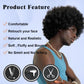 TOPHR Afro Wig Men 70s Rock Disco Costume for Mens or Women Short Kinky Curly Heat Resistant Synthetic Wigs for Party