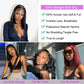 Karlami Bob Wig Human Hair 13X4 Frontal Lace Wig Glueless Wigs Human Hair Pre Plucked Transparent Bob Lace Front Wigs for Women 150 Density (Black, 14 Inch)