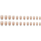 RTKHFZE Medium Press on Nails,Coffin Fake Nails,Ballerina Press on False Nails, Medium Nails Press Ons,with Designs Nails Acrylic Nails,Full Cover Glue on Nail for Women Manicure