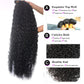 Borchan Water Wave 4 Bundles Human Hair with 4x4 Free Part Closure (24 26 28 30+22) Ocean Wave Wet and Wavy Bundles with Lace Closure Pre Plucked with Baby Hair Natural Color