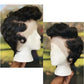 YIAHNGDA Short Lace Front Wigs for Black Women Human Hair Pixie Cut Wig Pre Plucked T Part Lace Wig Bob Wig with Baby Hair 1B Color