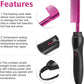 Hot Comb Hair Straightener for Natural Black Hair and Lace Front Wigs - Electric Heat Pressing Comb Set With Lace Melting Spray and Wig Glue Kit