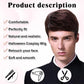 TOPHR Short Mens Wig Reddish Brown 6 Inch Heat Resistant Synthetic Straight Men Wigs for Daily Costumes or Halloween Wear