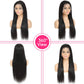 XUBULO Straight Lace Front Wigs Human Hair 13x4 Transparent HD Lace Front Wigs Human Hair Pre Plucked 200 Density Straight Frontal Wigs Human Hair with Baby Hair for Women 26 Inch