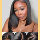 Nadula 10 Inch 13x4 HD Lace Yaki Straight Bob Wig with Drawstring – Pre Everything Glueless Bob Lace Front Wig Human Hair with Ear Tape, Pre-Plucked Invisible Knots, Ready to Go Yaki Wig 150% Density