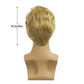 Baruisi Men Wigs Short Blonde Wig Synthetic Heat Resistant Natural Halloween Cosplay Hair