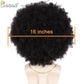 BECUS Afro Wig Men 70s 80s Black Hair Wig Fluffy Large Afro Wigs for Black Men Halloween Cosplay Disco Rocker Costume Wigs Fancy Funny for Party