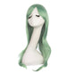 MapofBeauty 28" 70cm Long Curly Hair Ends Costume Cosplay Wig (Gray Green)