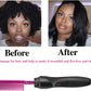 Hot Comb Hair Straightener for Natural Black Hair and Lace Front Wigs - Electric Heat Pressing Comb Set With Lace Melting Spray and Wig Glue Kit