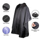 Omvoina Professional Hair Cutting Cape with Adjustable Snap Closure, Salon Barber Cape,Waterproof Hairdressing Salon Cape - 57" x 51"(Black)