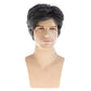 Baruisi Men Wigs Short Grey Wig Synthetic Heat Resistant Natural Halloween Cosplay Hair Wig，Dark Grey