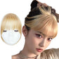 Bangs, Invisible Bangs, Natural Fiber Bangs, Full Cover Hairpiece, Linen Fake Bangs, 3D Air Bangs, Clip in Top Hair Bangs