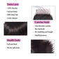 Straight Lace Closure Human Hair 4x4 Free Part Lace Closure 100% Unprocessed Brazilian Virgin Human Hair Extensions 150% Density 12 Inch Lace Closure Pre Plucked Natural Black