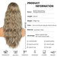 Ponytail Extension for Women, 26 inch Drawstring Ponytail Extension, Wavy Pony Tails Hair Extensions, Synthetic Hair Extensions Ponytail for Daily Use (Color: Light Ash Brown Mixed White)