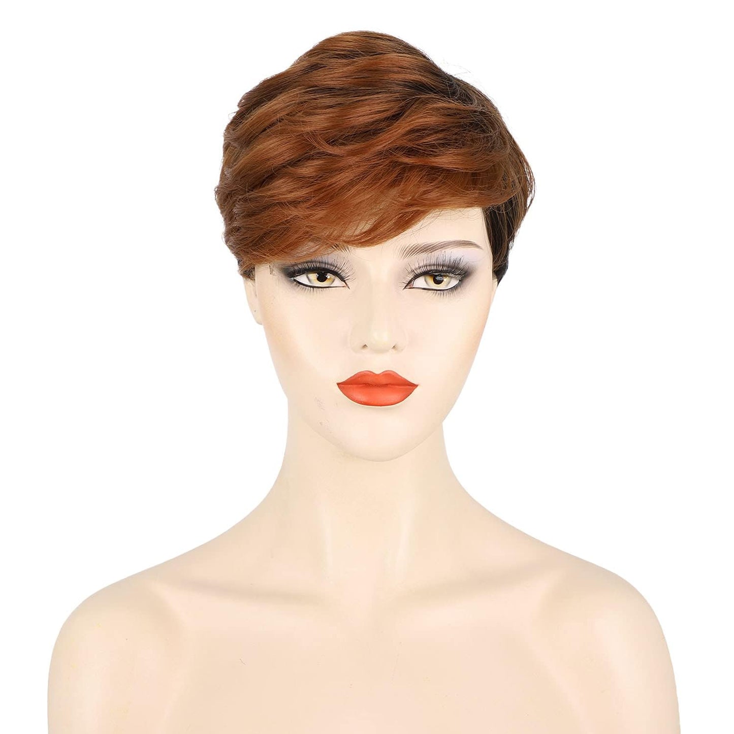 FCHW Short Ombre Hair Wigs For Black Women African American Women Wigs Synthetic Short Wigs For Black Women