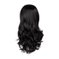 HMDABD Loose Wave Closure Outdoor Women's Natural Body Wave Hair Synthetic High Density Heat Wig Deep Wave Wigs for Women Synthetic（Black