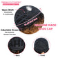 Rebecca Fashion Short Curly Human Hair Wigs for Black Women Cute Curly Bob Wig Side Part Non Lace Glueless Wigs Brazilian Remy Natural Looking Ombre Natural Color to Honey Brown