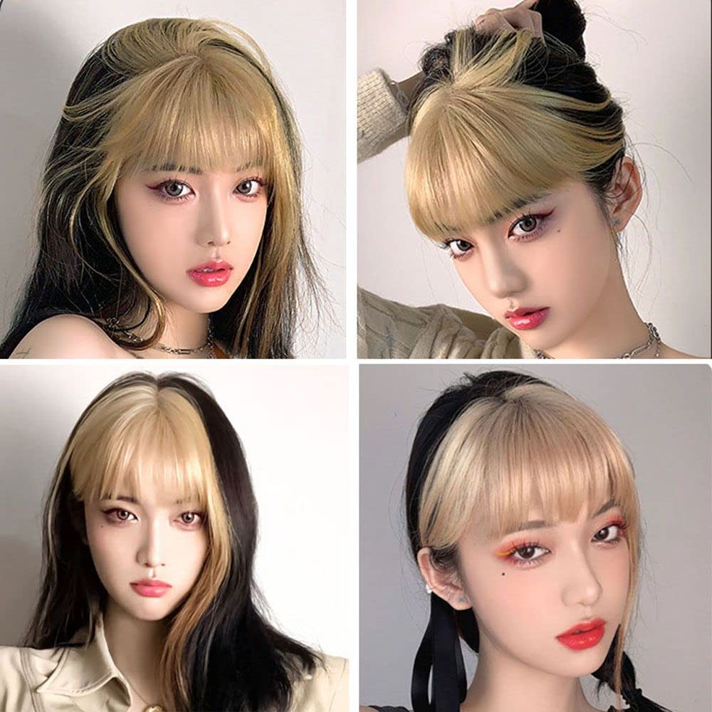 Bangs, Invisible Bangs, Natural Fiber Bangs, Full Cover Hairpiece, Linen Fake Bangs, 3D Air Bangs, Clip in Top Hair Bangs