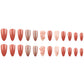 24 Pcs Pink Valentine’s Day Press on Nails Almond Medium Fake Nails with Glue 3D Flower False Nails with Pearl Design Glitter Full Cover Valentines Nails Reusable Stick on Nails for Women Spring Nails