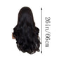 Sdeycui 13x6 Black Wigs Human Hair for Women Lace Front Body Wave Wigs HD 26 Inch Curly Natural Glueless Pre Plucked Wig