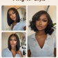 Nadula Bye Bye Knots Glueless Straight Bob Drawstring Wig Human Hair Pre Plucked, Pre Cut 7x5 HD Lace Front Wigs Invisible Bleached Knots Ready to Wear Pre Everything Short Bob Wig 150% Density 14inch