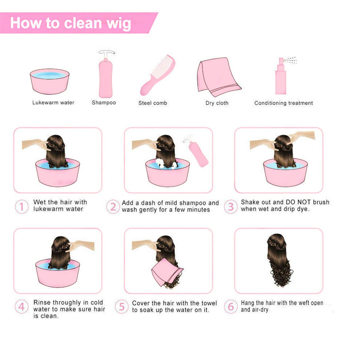 Swiking Mullet Wigs for Men Black Retro 70s 80s Disco Rocker Curly Punk Fancy Party Halloween Cosplay Costume Replacement Full Wigs(Black)